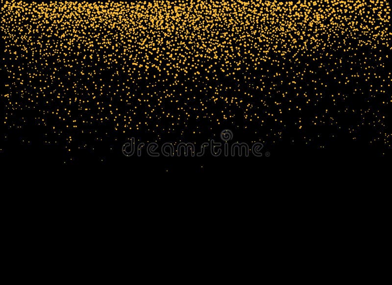 Gold Glitter Particles Isolate on Png or Transparent Background with ...