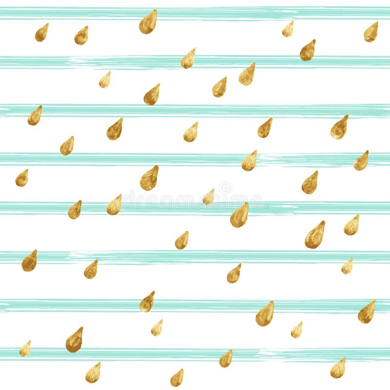 Gold glitter seamless pattern, striped background