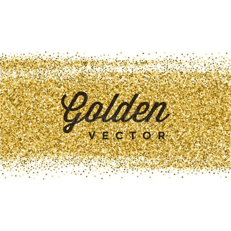 Gold Glitter Sparkles Bright Confetti Vector Background. royalty free illustration Gold Glitter Sparkles Bright Confetti Vector Background. royalty free illustration
