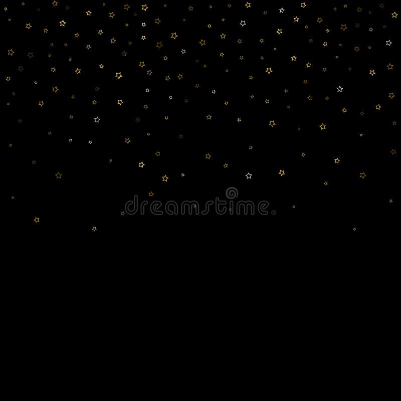 Gold Glitter Stars. Luxury Shiny Confetti Stock Vector - Illustration ...