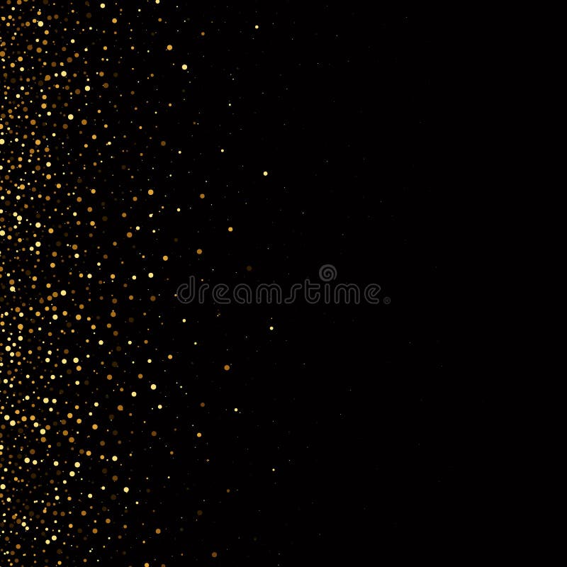 Gold Glitter Texture on a Black Background,confetti Golden Abstract ...