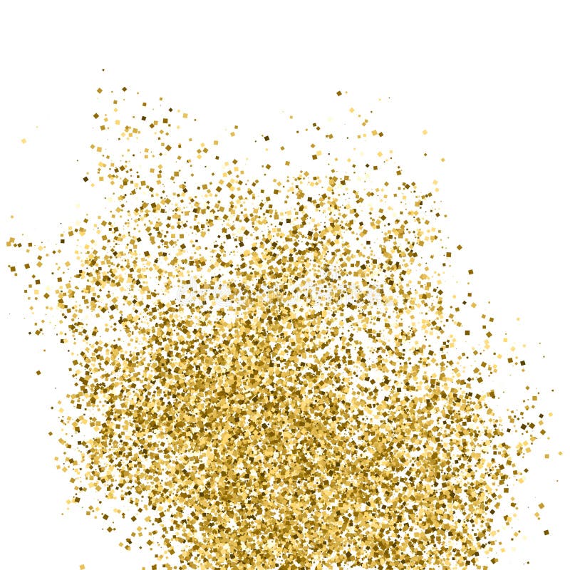 Gold Glitter Texture Isolated on White. Stock Vector - Illustration of ...