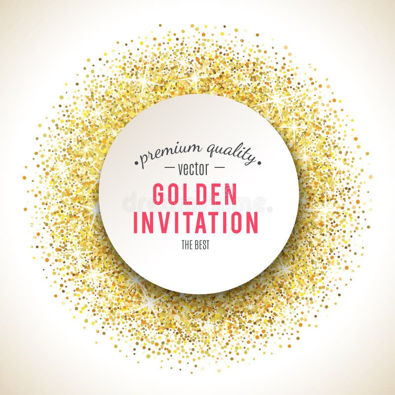 Gold glitter texture with sparkles Royalty Free Vector Image