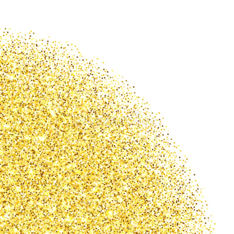 Gold Glitter Textured Corner Stock Vector - Illustration of decoration