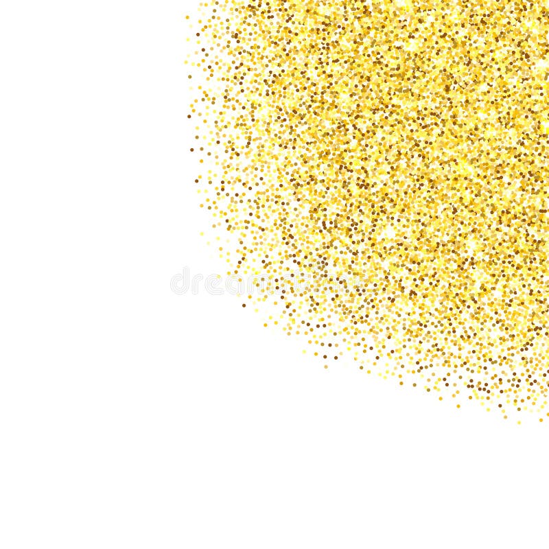 Gold Glitter Textured Corner Stock Vector - Illustration of sparkle
