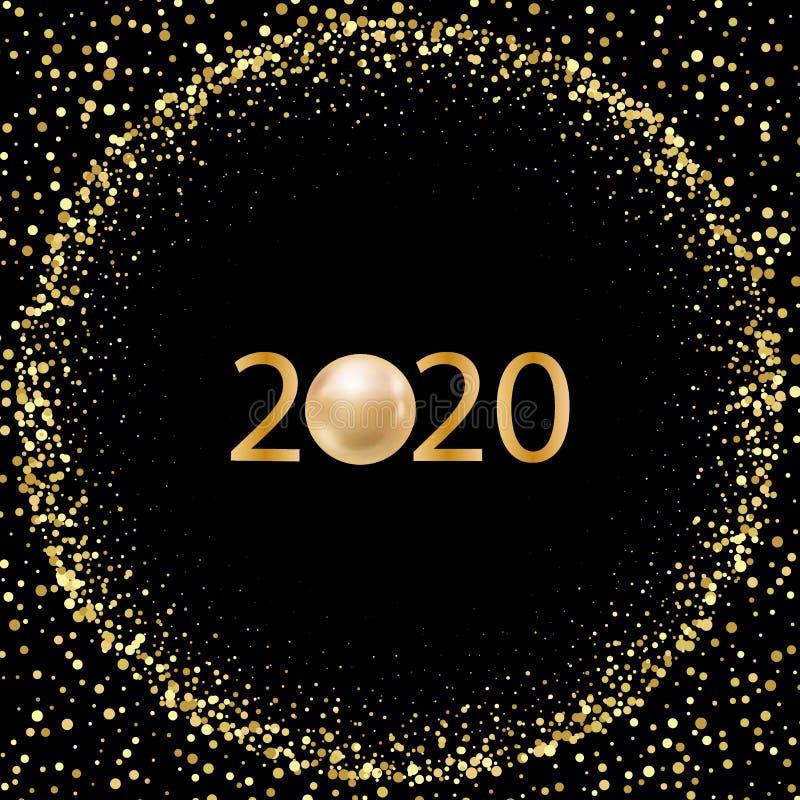 Gold Glitters. Gold Circle. Beautiful Design Element, Frame Stock