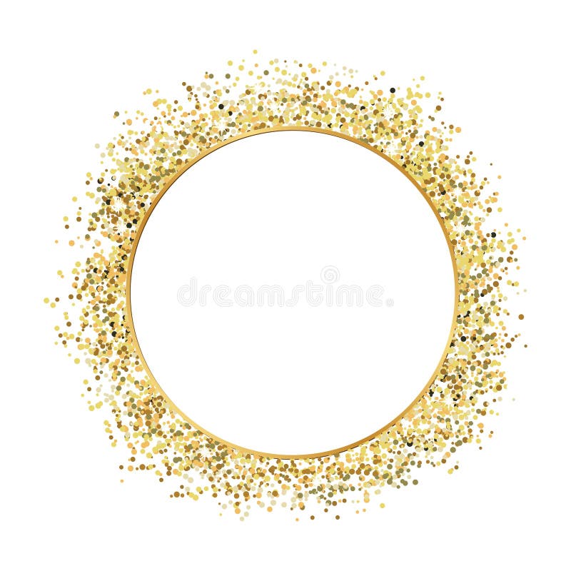 Gold glitters stock vector. Illustration of border, card 128916146