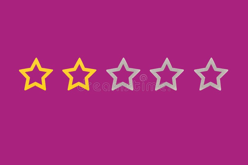 Gold, gray, silver five star shape on a purple background. The best excellent business services rating customer experience concept. Concept image of setting a five star goal,. Gold, gray, silver five star shape on a purple background. The best excellent business services rating customer experience concept. Concept image of setting a five star goal,