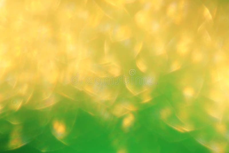 Gold and Green - Background and Abstract Art of Color Stock Photo