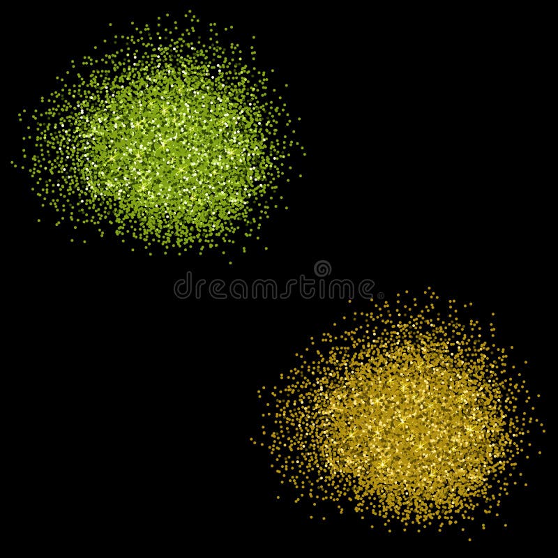 Gold and Green Glitter Background, Shiny Texture Stock Vector