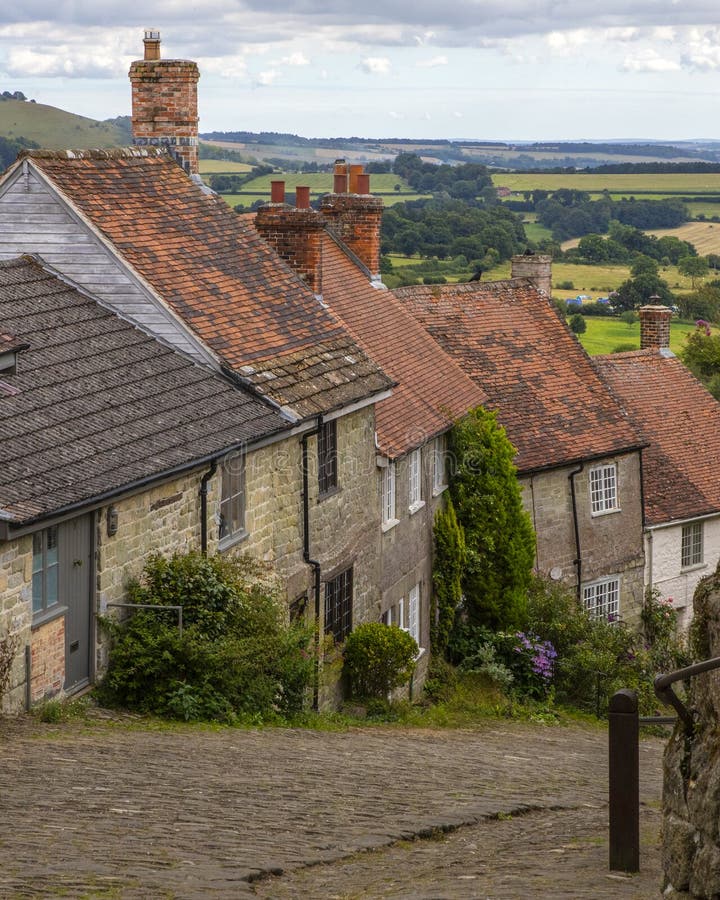 Gold Hill In Shaftesbury In Dorset Uk Stock Image Image Of