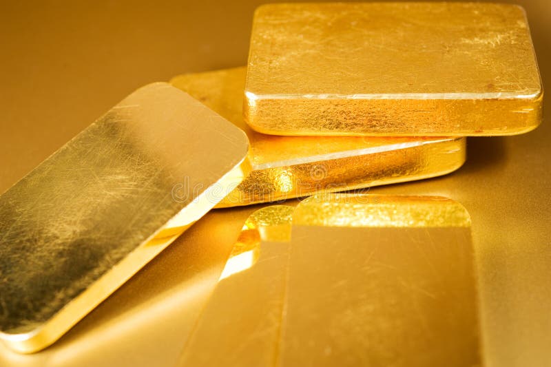 Gold ingots stock image. Image of fine, luxury, treasure 18885189