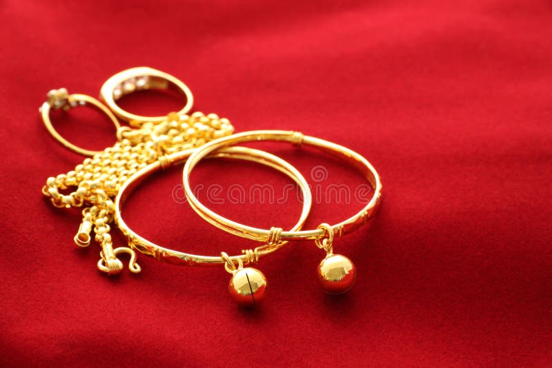 Gold jewelry ornament stock image. Image of expensive 37108107