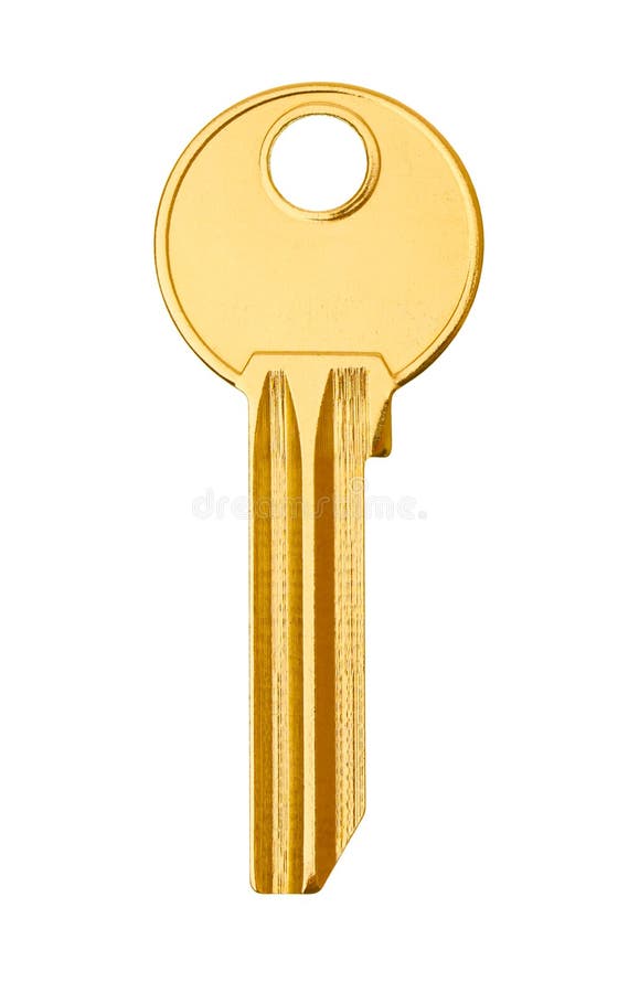 Gold key stock photography