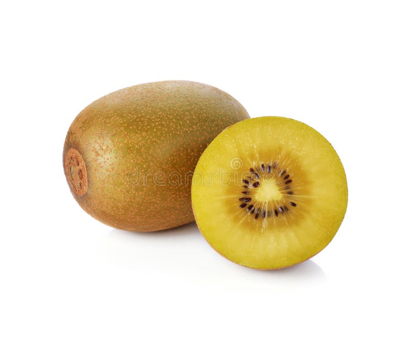 Fresh Gold Kiwi Fruit on a White Background Stock Photo Image of food, isolation 218501430