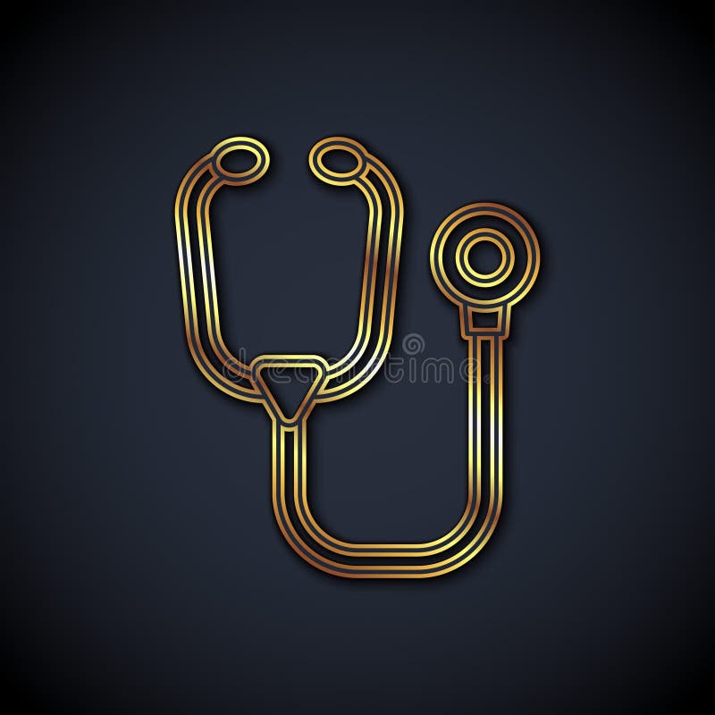 Stethoscope Gold Stock Illustrations – 589 Stethoscope Gold Stock ...