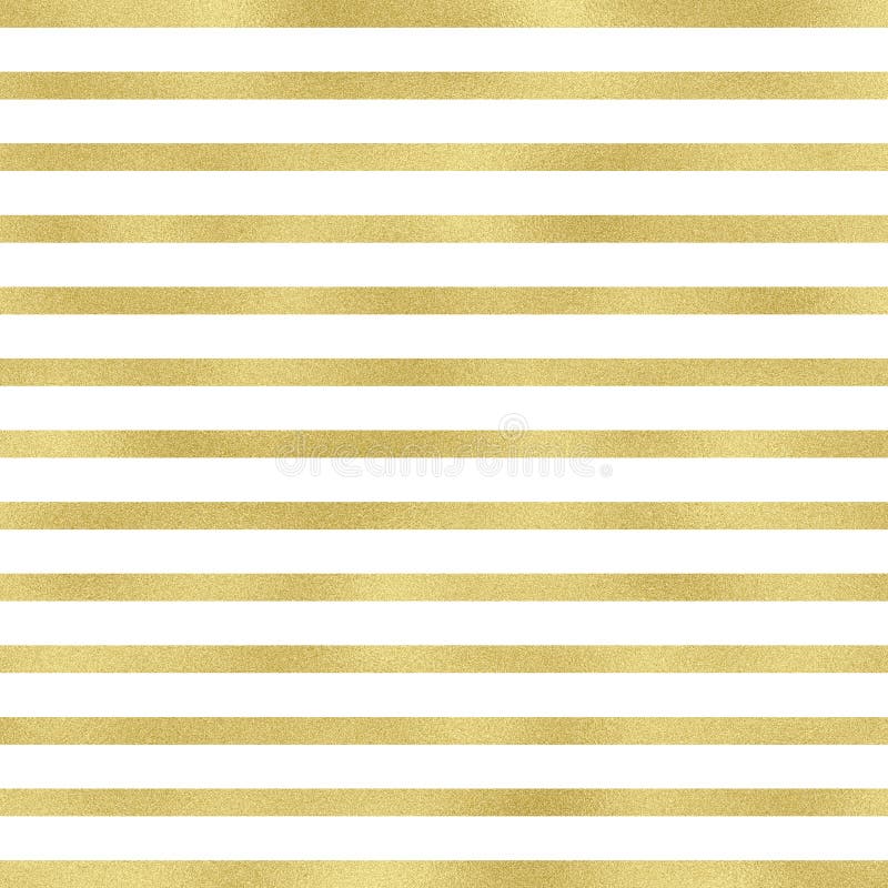 Gold Lines on White Background. Decorative Lines Pattern with White