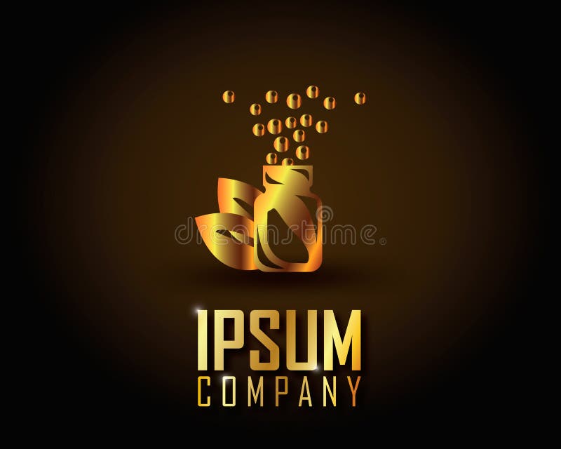 Gold Logo Vector stock vector. Illustration of elegant 82967586