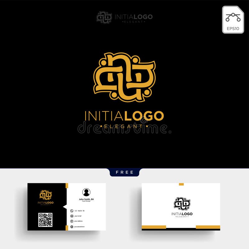 Luxury business card Royalty Free Vector Image