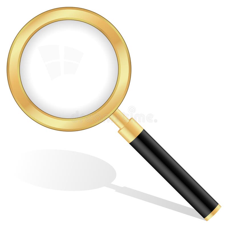 Gold Magnifying Glass Royalty Free Stock Photos Image 15011368