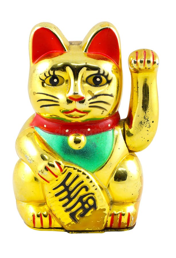  Gold  Maneki Neko Japan Lucky  Cat  Stock Photo Image of 