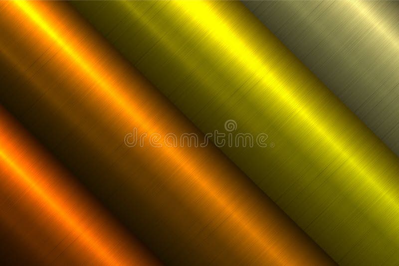Gold Metal Background, Technology Design with Brushed Metal Texture