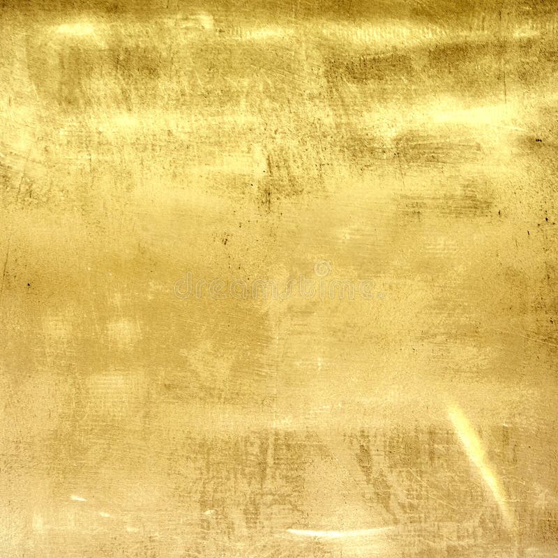 Gold metal grunge wall texture. Vintage background