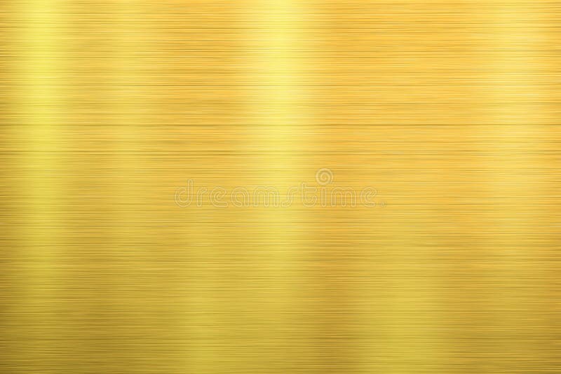 Gold Metal Texture of Brushed Stainless Steel Plate Stock Photo Image