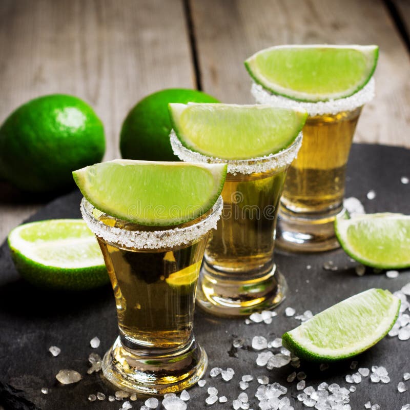 Gold mexican tequila shot stock image. Image of party - 69242923