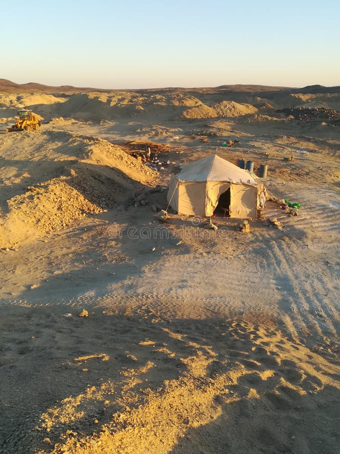 Gold miners tent in sudan stock photo. Image of gold - 252567280