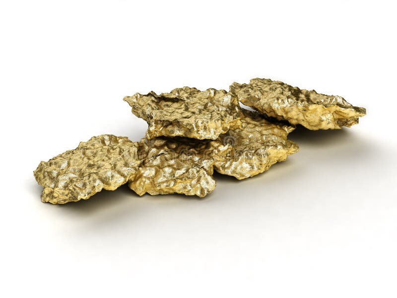 Gold nugget stock illustration Gold nugget stock illustration