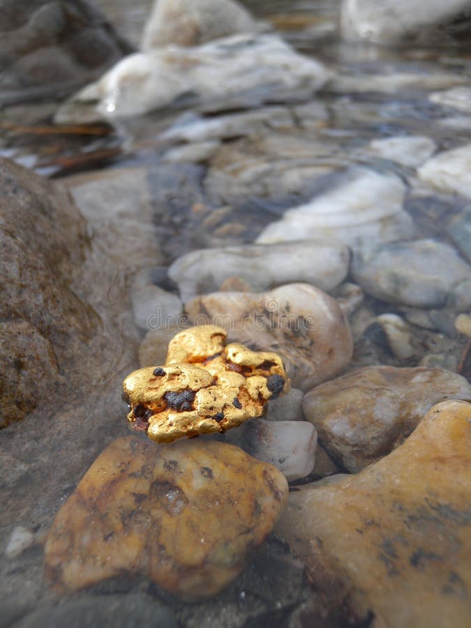 Gold nugget stock photography