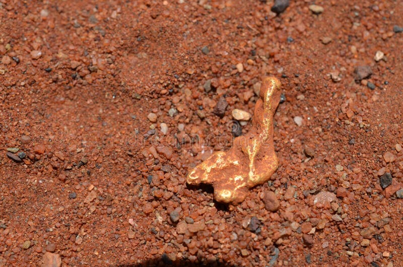 Gold nugget royalty free stock photo