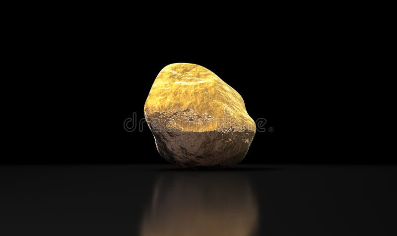 Gold Nugget royalty free stock image