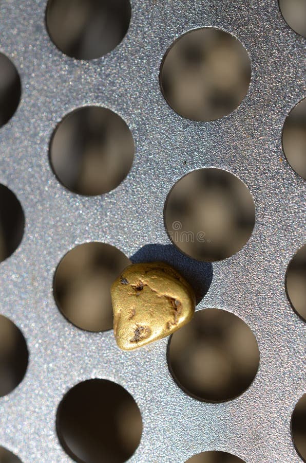Gold nugget stock photography