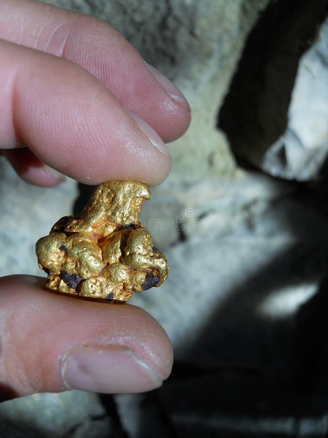 Gold nugget royalty free stock images