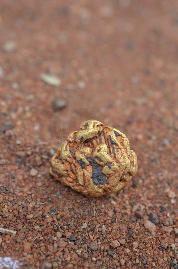 Gold nugget stock photography