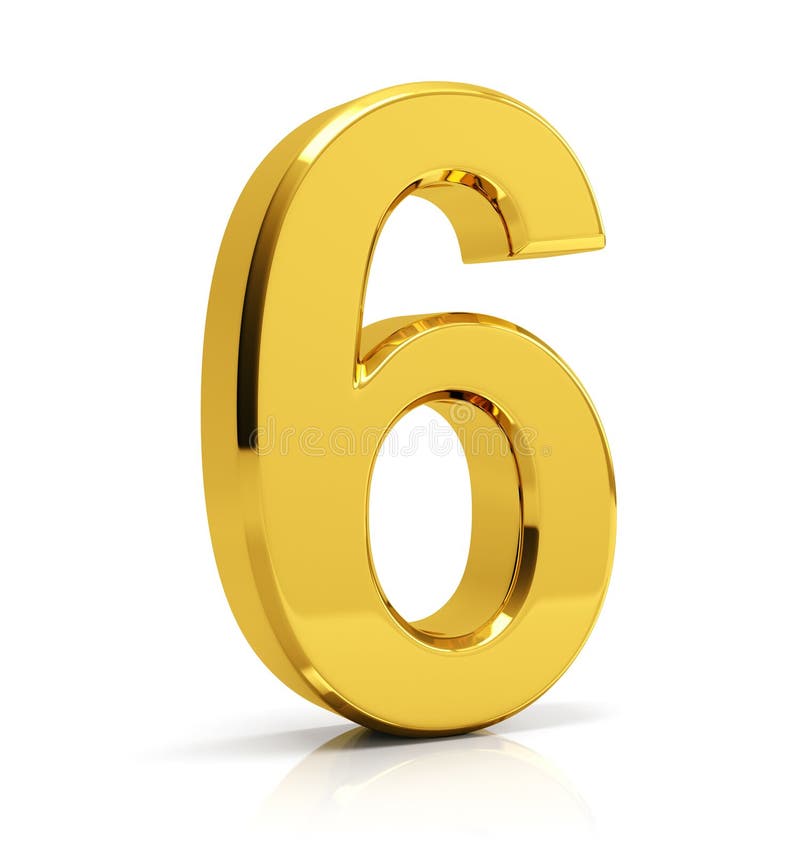 Gold number 4 stock illustration. Illustration of digit - 92181001