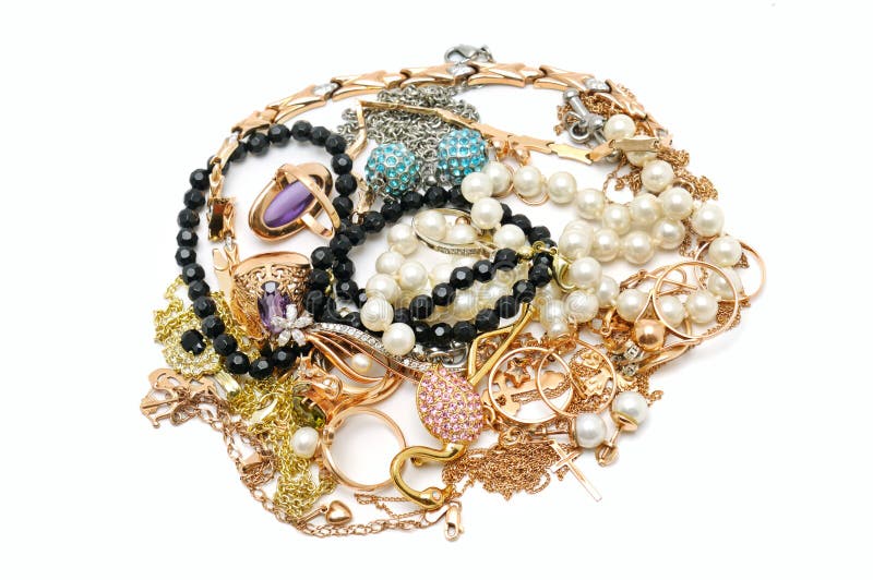 Gold ornaments stock photo. Image of pendant, pearl, brilliant 83500514