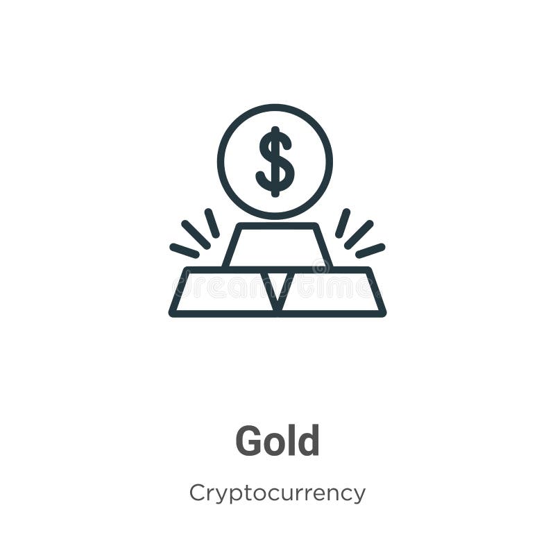 Gold Bar Outline Vector Icon. Thin Line Black Gold Bar Icon, Flat ...