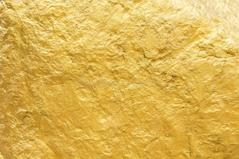 Free Stock Photo of Abstract golden paint texture