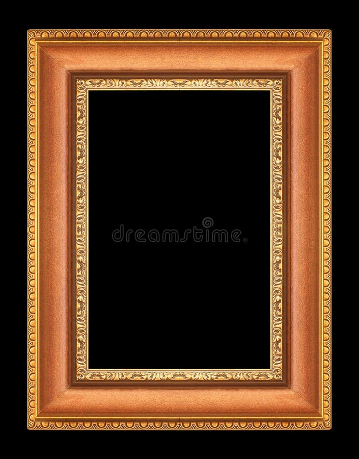 530 Retro Gold Frames Black Background Stock Photos Free & Royalty