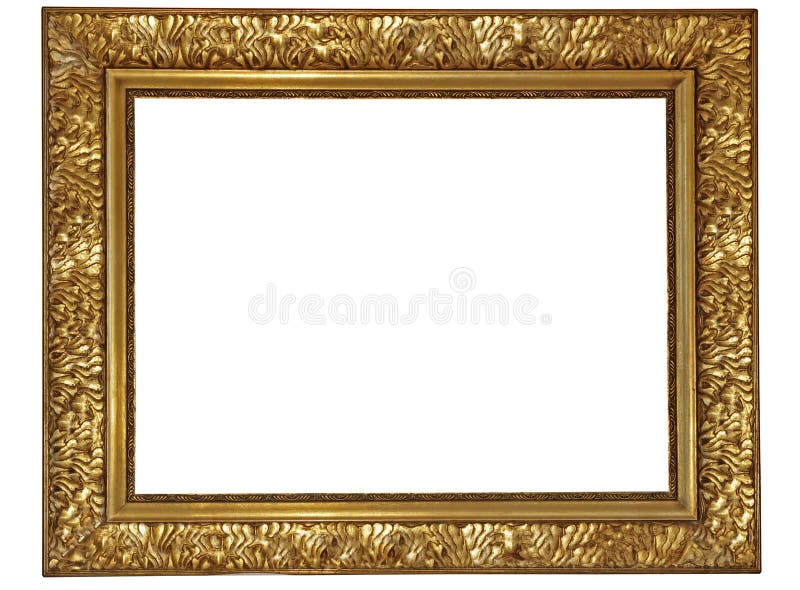 Gold plated wooden frame