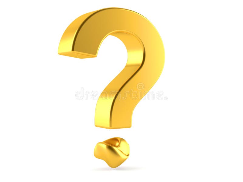 Gold problem concept royalty free illustration