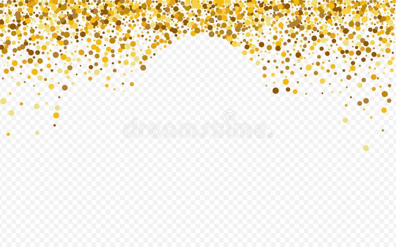 Gold Rain Bright Transparent Background. Rich Dot Stock Vector -  Illustration of bright, gold: 204540166