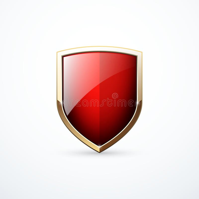 Shield and Check Mark Icon. Shield and Tick Icon Stock Vector
