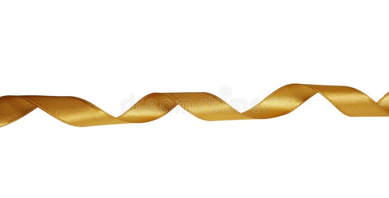 Gold Ribbon Decoration Christmas Stock Image  Image of abstract