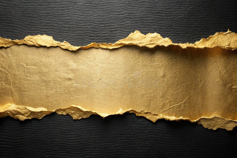 Gold ripped paper with black dop background for your design background, presentation background vector illustration