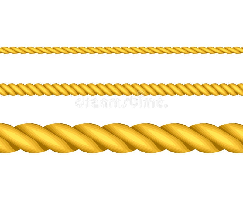Gold rope. Золотой канат. Желтая веревка. Золотистая веревка. Канат мультяшный.