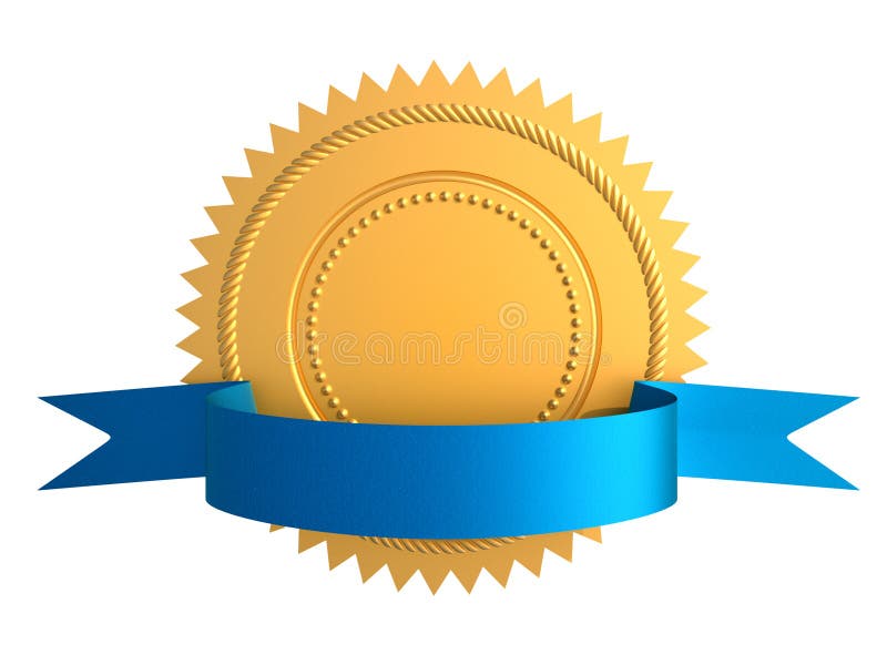 Gold seal stock illustration. Illustration of golden - 11734914